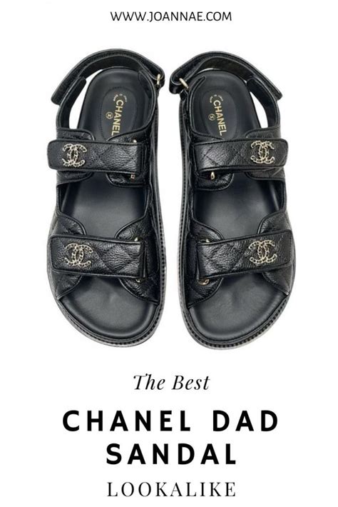 chanel dad sandal dupes|chanel velcro dad sandals.